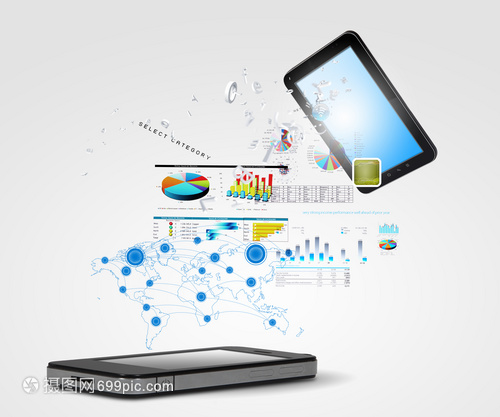 現(xiàn)代通信技術手機高科技背景的現(xiàn)代通信技術插圖