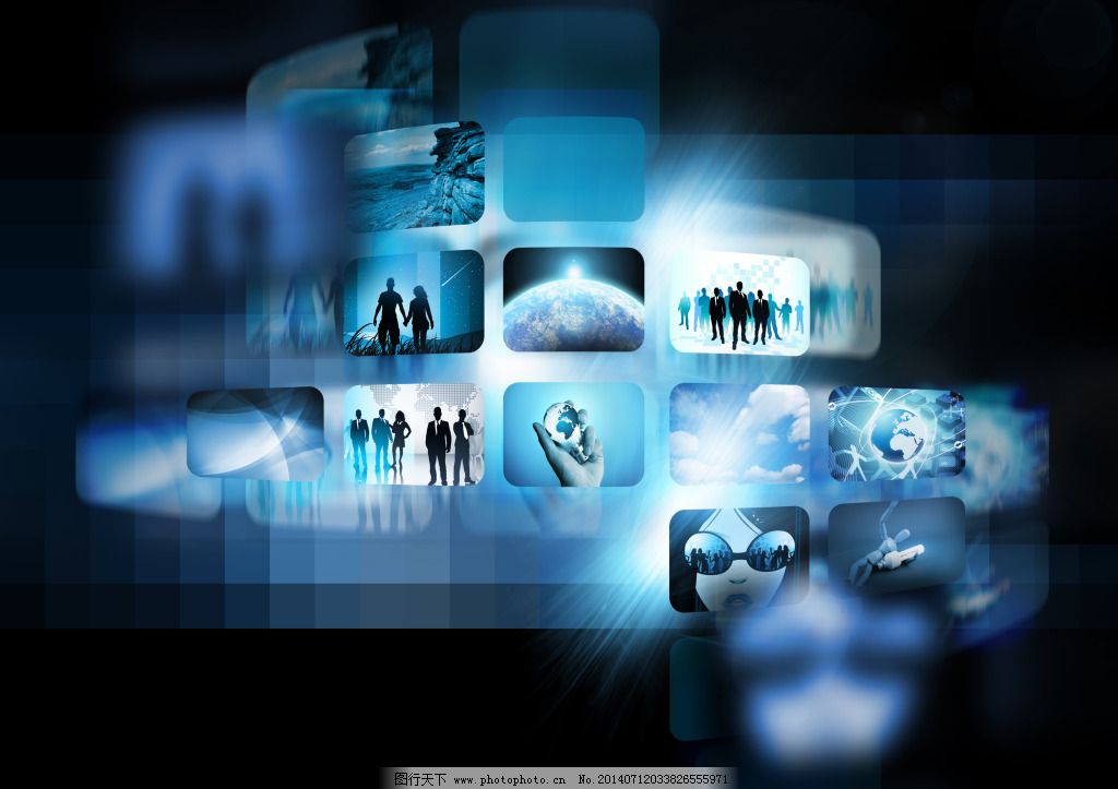 網(wǎng)絡科技背景圖標